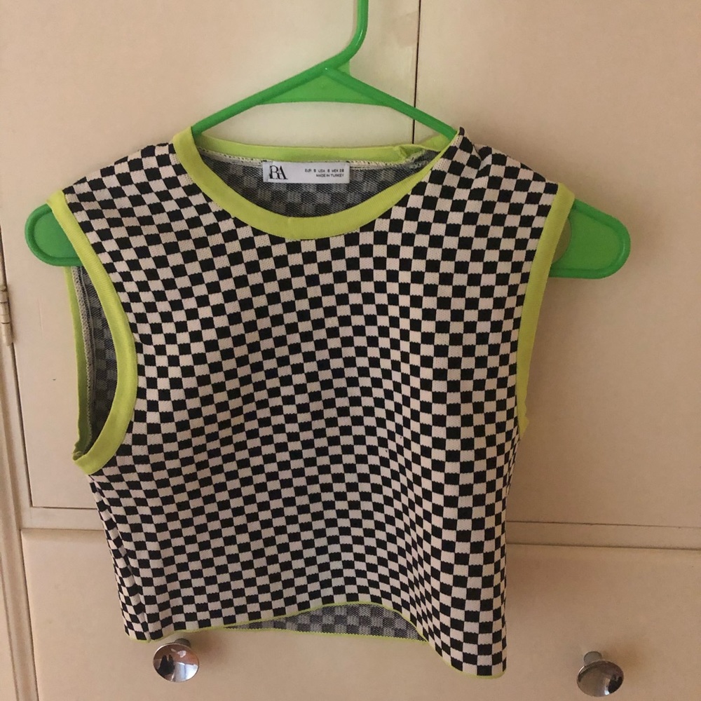 Zara checkered top